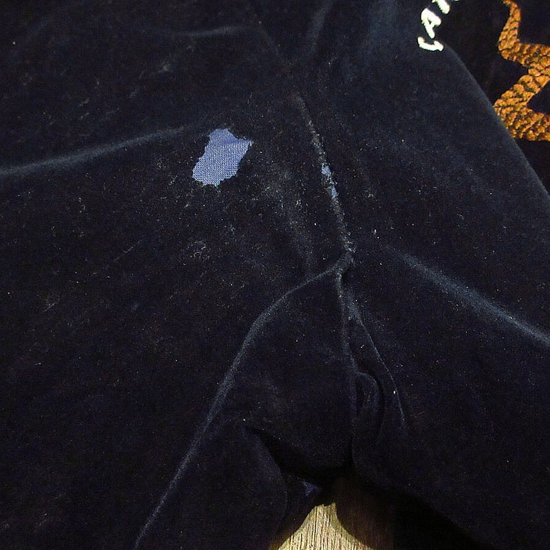 ビンテージ70's○ミリタリーベロアベトナムスーベニアジャケット紺