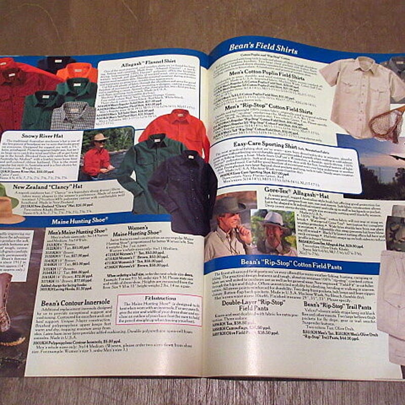 ビンテージ80's○L.L.Bean 1989年フライフィッシングカタログ