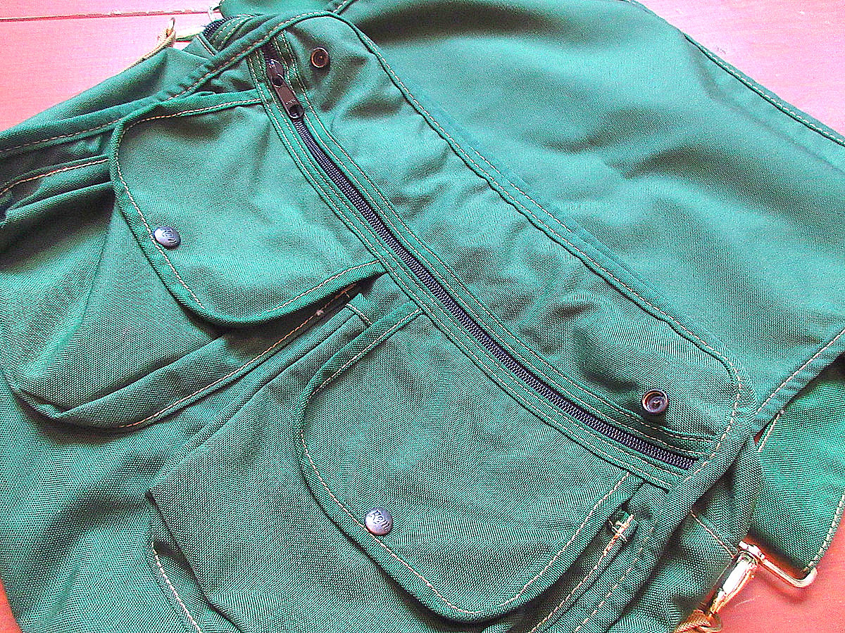 ビンテージ○Remingtonナイロンショルダーバッグ緑○250605k7-bag-shd 