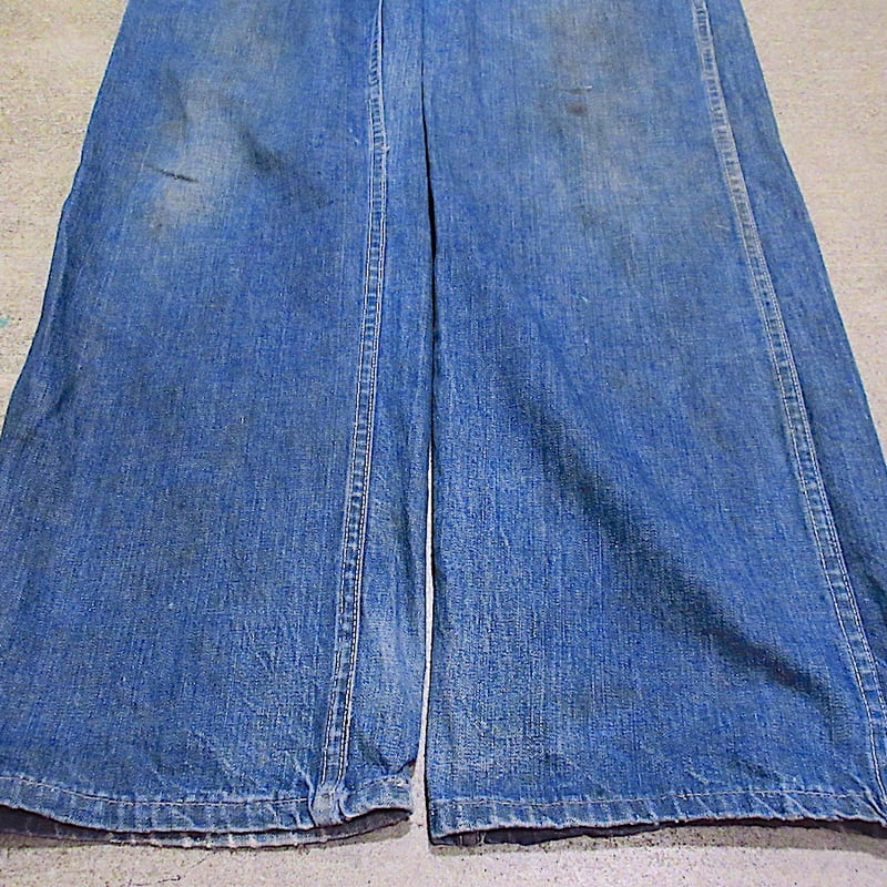 ビンテージ40's50's○POWR HOUSEデニムオーバーオール実寸W84cm○25081