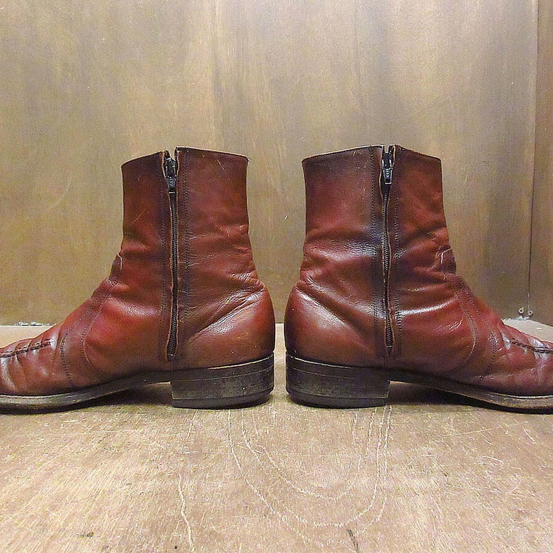 フローシャイム FLORSHEIM ブーツ ヴィンテージ 革靴 ヒールブーツ vintage florsheim/フローシャイム ヒールブーツ サイドジップ