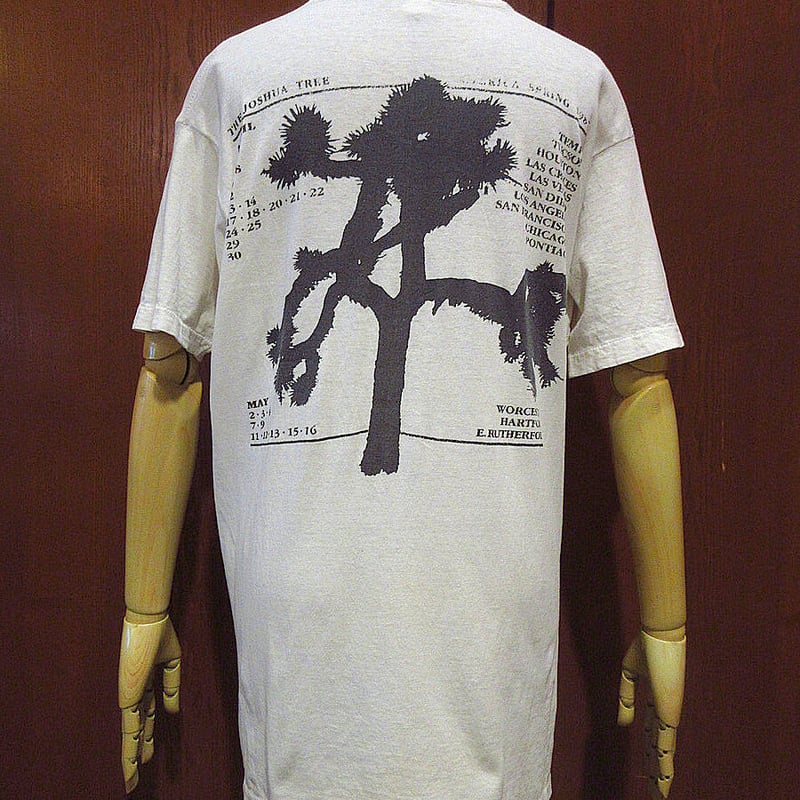 U2 1987年製 THE JOSHUA TREE Tシャツ L サイズ U2 Band Joshua Tree Band Tour T-Shirt 1987 – House of Strut