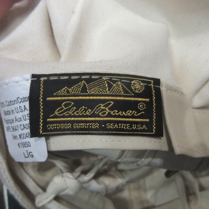ビンテージ80's○DEADSTOCK Eddie Bauerロングビルキャップ○250602