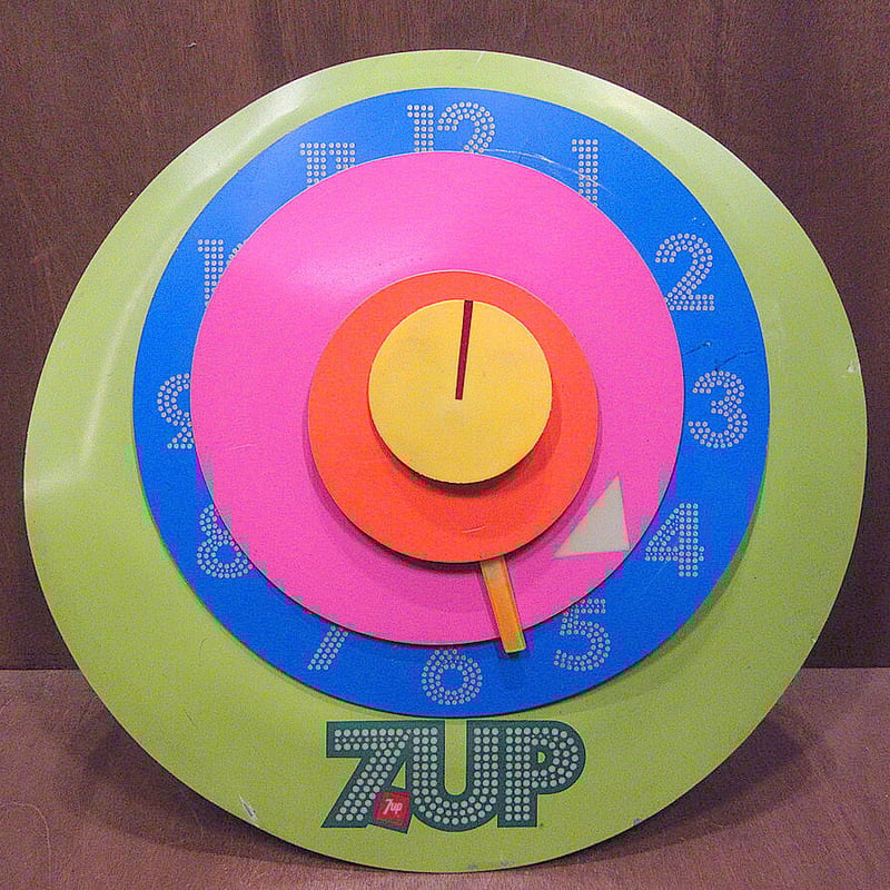 ビンテージ70's○7UPアドバタイジングウォールクロック ビンテージ70's○7UPアドバタイジングウォールクロック