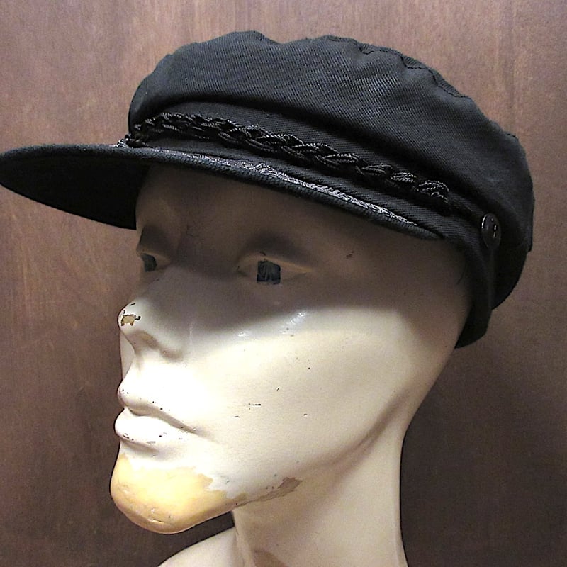 スペシャルビンテージ　黒　シャンブレー　ハンチング　キャップ スペシャルビンテージ 黒 シャンブレー ハンチング キャップ メンズ