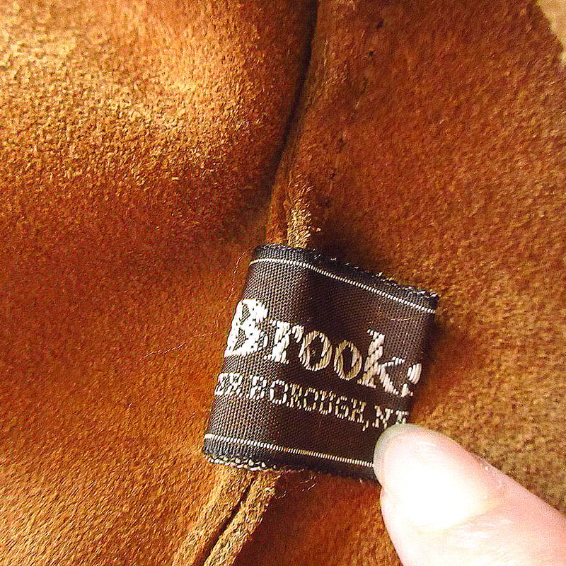 ビンテージ80's○BROOKSTONEスウェードレザートート茶○240913k4-bag-t