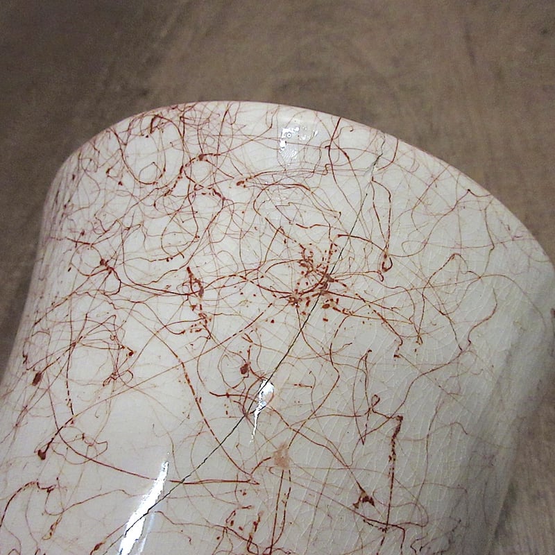 ビンテージ~70's○セラミックフラワーベース○251217z1-otclct花瓶