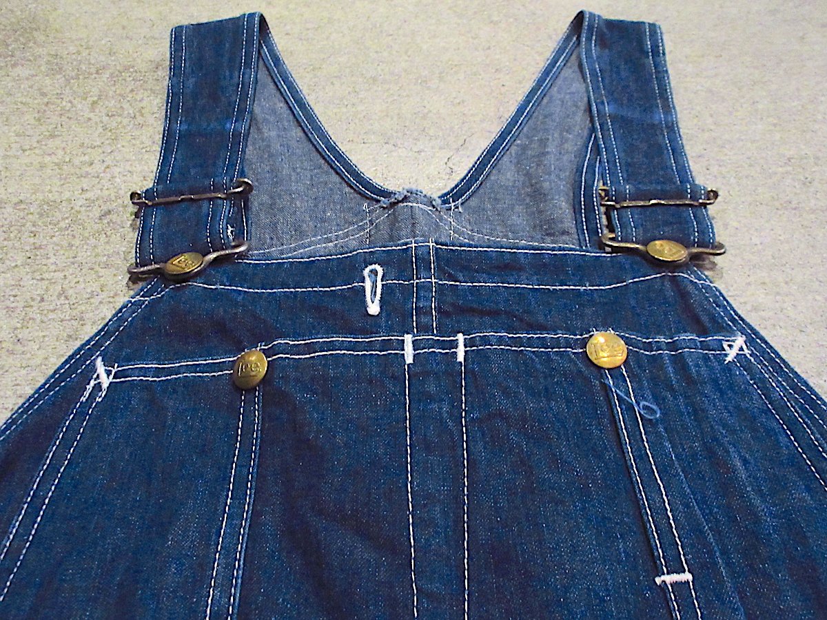さ*ー様 ビンテージ 40s Lee ハウスマーク　デニムオーバーオール ビンテージ40's○Leeハウスマークデニムオーバーオール