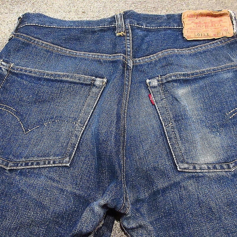 ビンテージ50's○Levi's 501XXカットオフデニムショーツ実寸W76cm