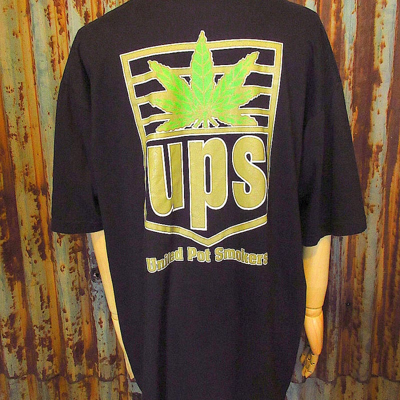 United Pot SmokersプリントTシャツ黒size XL○230917j2-m-t