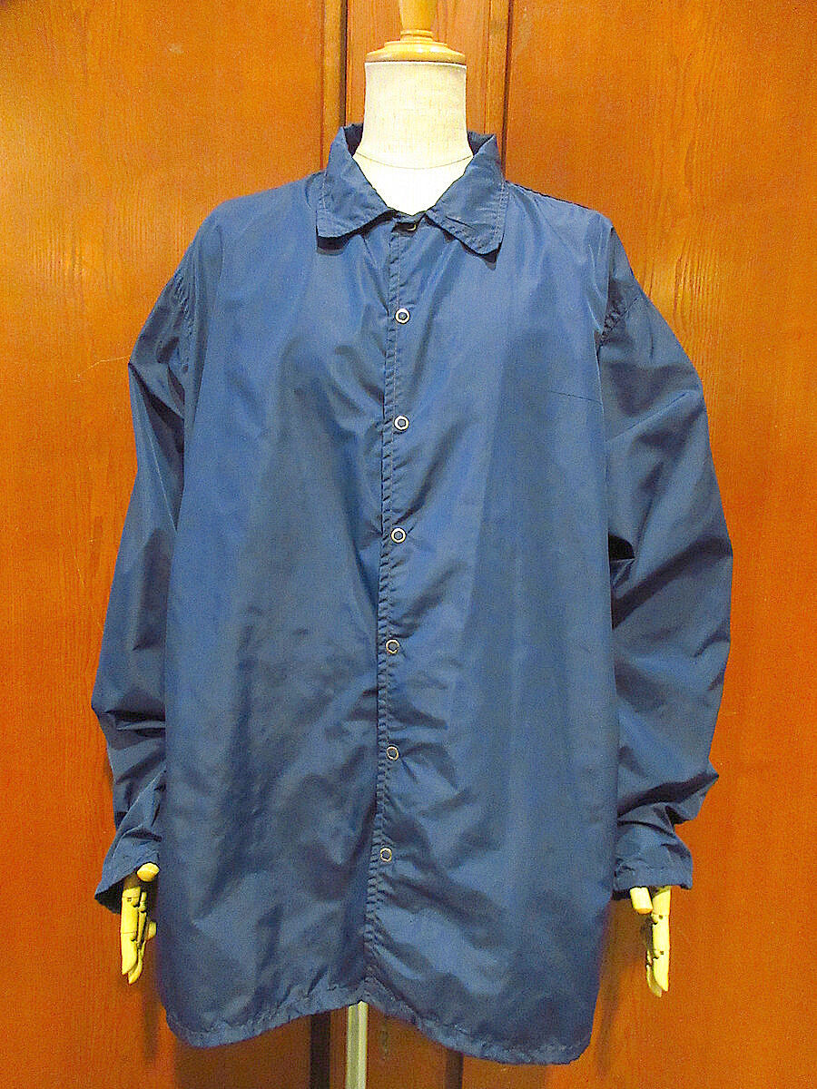 ビンテージ50's○Wilsonナイロンコーチジャケット紺size L○220906m3-m-