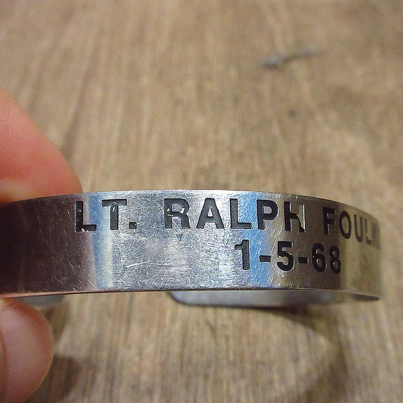 ビンテージ60's○ミリタリーIDバングル○240218i3-bngベトナム戦争米軍