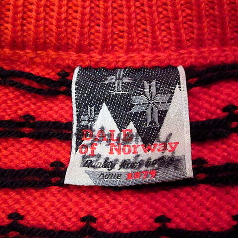 ビンテージ○Dale of Norwayノルディックカーディガン赤 Size L ビンテージ○Dale of Norwayノルディックカーディガン赤 Size L