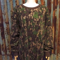 ビンテージ90's●ACE SPORTSWEAR”TREBARK”トレバークカモ長袖Tシャツsize XXXL●260612j4-m-lstsh古着1990sカモ柄