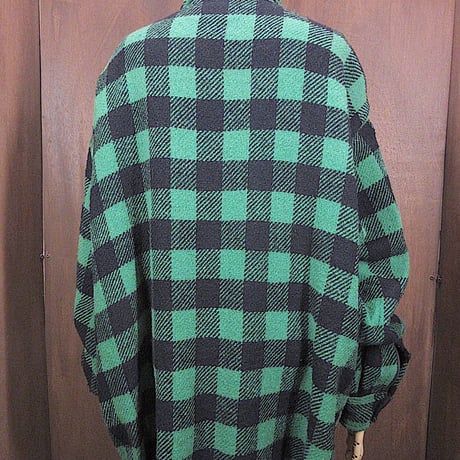 ビンテージ80's●Meltonバッファローチェックウールシャツsize 2XL●241101z1-m-lssh-wlメルトンメンズ古着アメリカ製