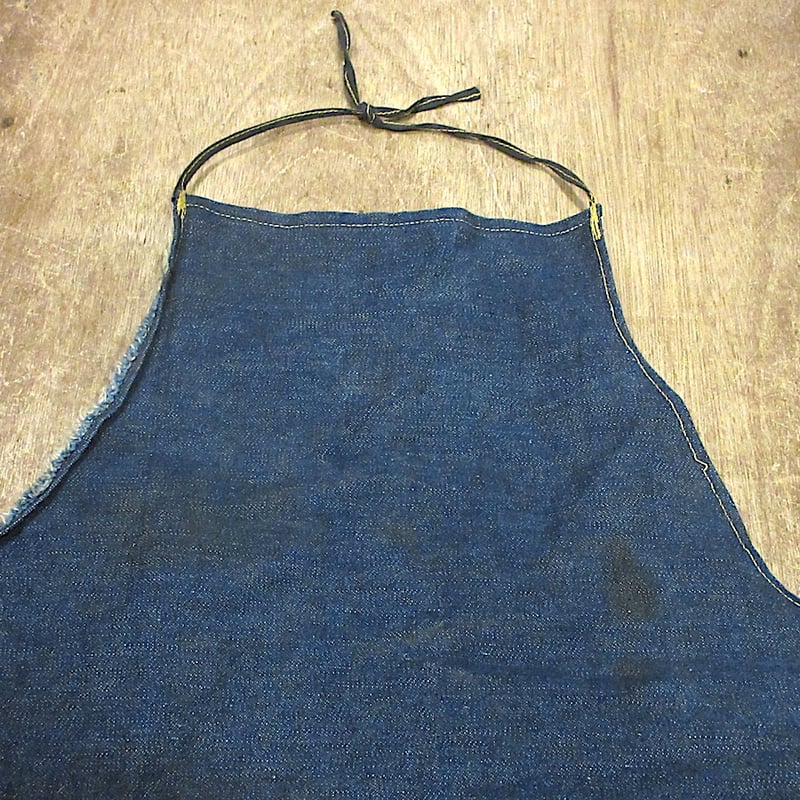 ビンテージ~60's○耳付きデニムワークエプロン○260109z6-aprコットン