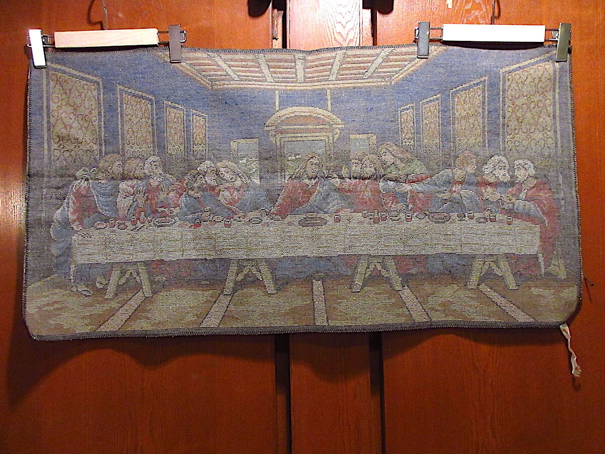 【vintage】最後の晩餐　大型　ラグ　タペストリー　120cm×170cm vintage】最後の晩餐 大型 ラグ タペストリー 120cm×170cm