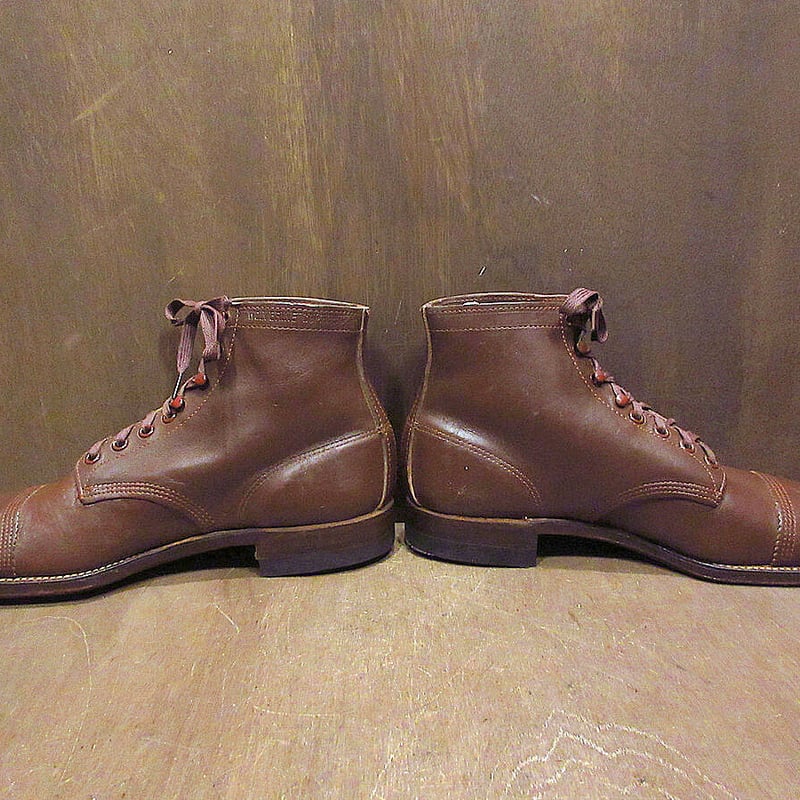 ビンテージ40's○DEADSTOCK箱付きWOLVERINE 1000マイルブーツ茶