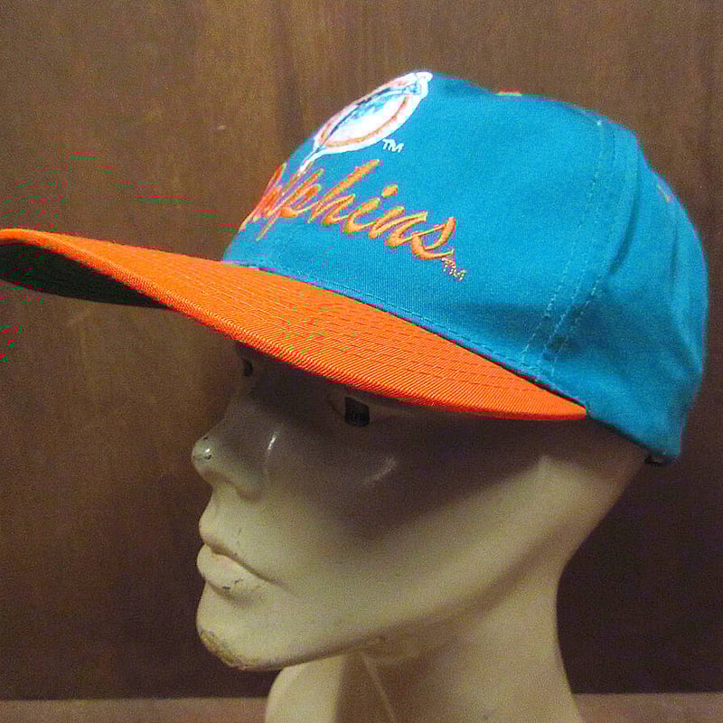 ビンテージ○NFLマイアミドルフィンズ 6パネル刺繍スナップバック