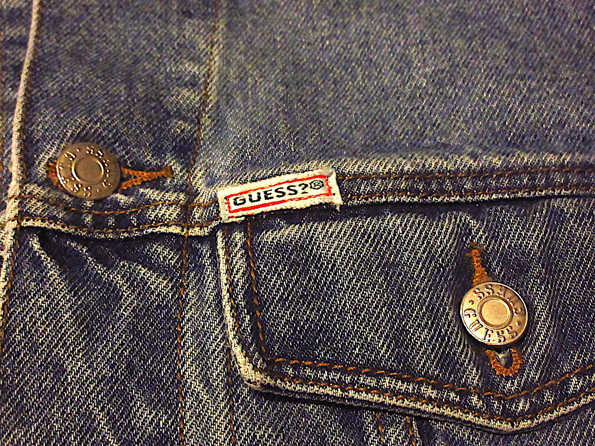 ビンテージ80's90's○GUESSデニムジャケットsize L○260207j4-m-jk
