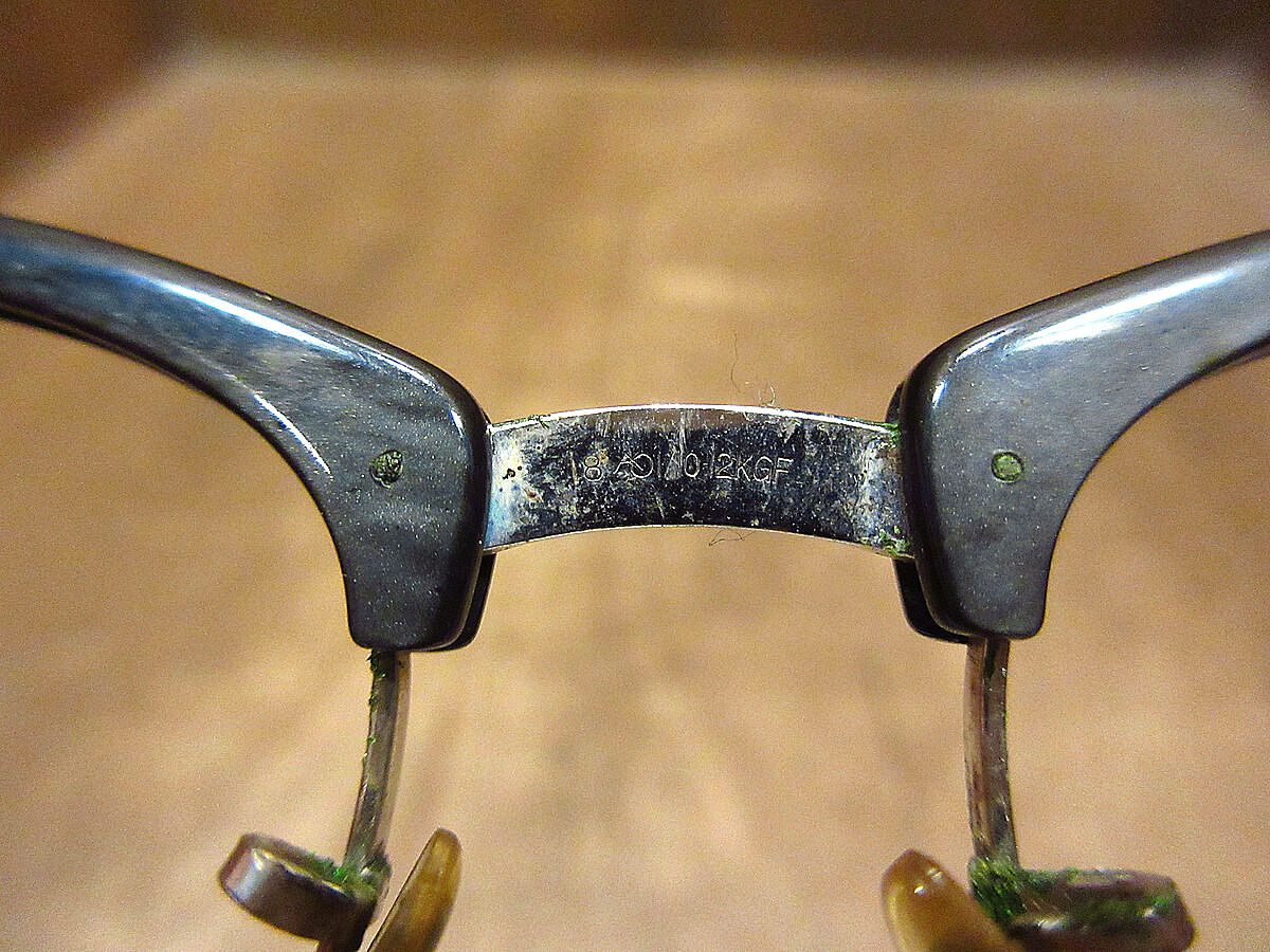 60’s AMERICAN OPTICAL 46/22 ブロー サングラス 眼鏡 ビンテージ60's○American Opticalサーモントブロー眼鏡