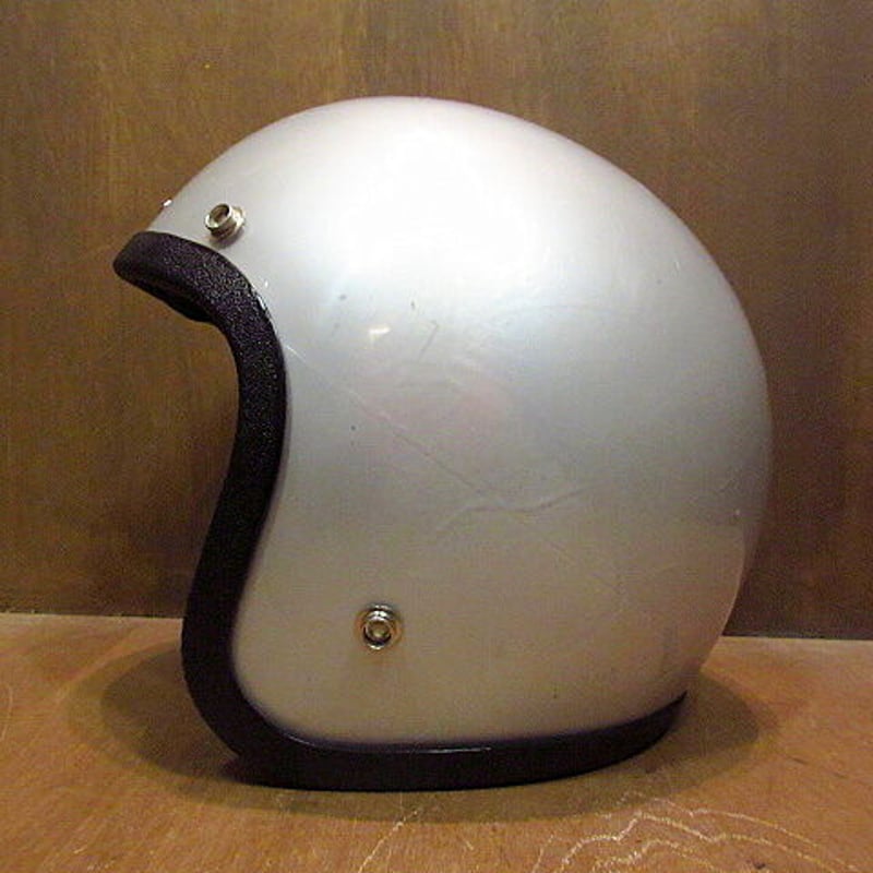 ビンテージ70's○NORCON TW-1 ジェットヘルメット シルバー XL
