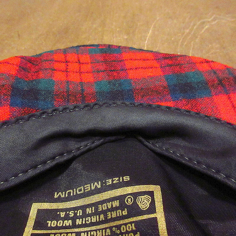 Penkel ペンケル VSG-160　70’s ジャパンビンテージ ビンテージ70's○PENDLETONチェックウールハンチング帽size M○211029s6