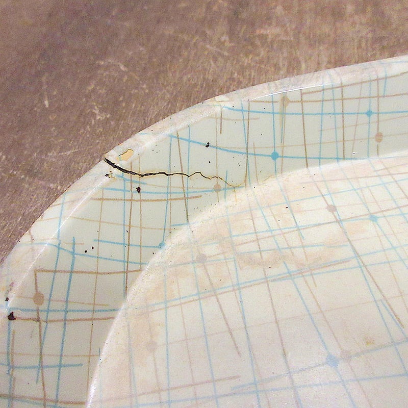 ビンテージ50's○Siliteグラスファイバートレー○240104j5-bxsトレー