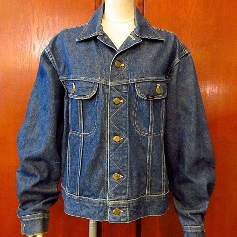 ビンテージ　Lee デニムジャケット １０１－Ｊサイズ４２レギュラー 70s LEE 101-J デニムジャケット | サイズ40ロング - MATIN, VINTAGE