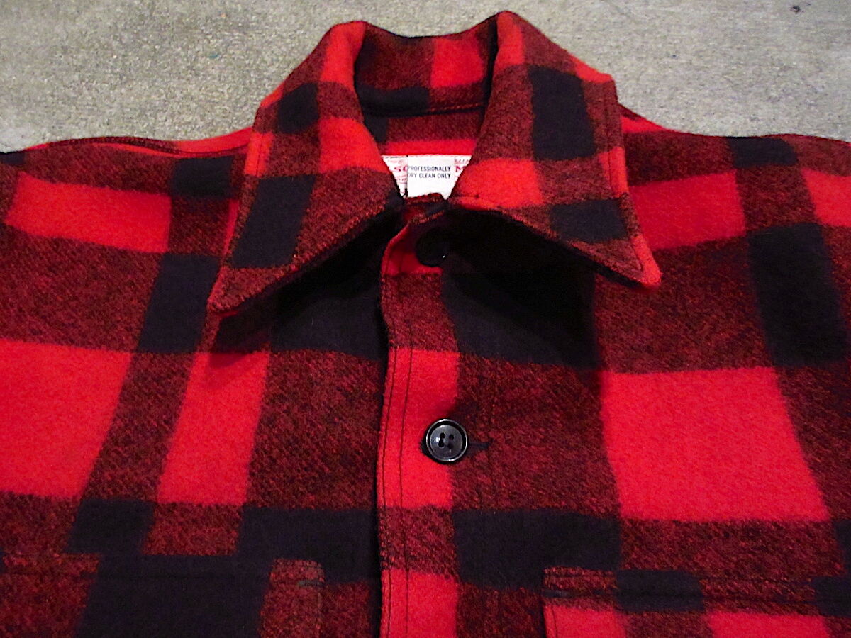 ビンテージ○FILSONバッファローチェックウールシングルマッキーノ