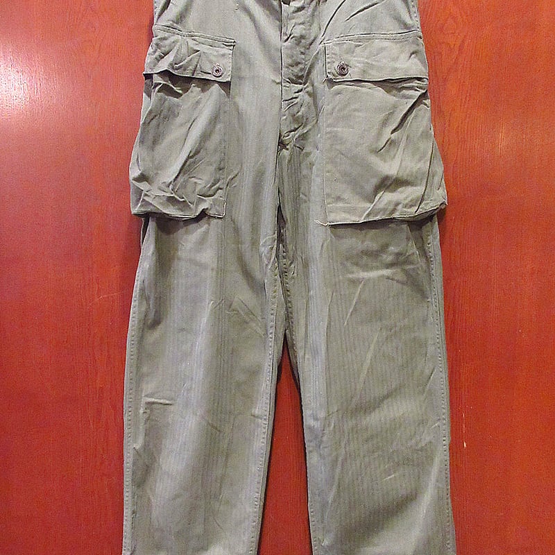 ビンテージ40's○USMC P-44 HBTモンキーパンツ実寸W82cm ビンテージ40's○USMC P-44 HBTモンキーパンツ実寸W82cm