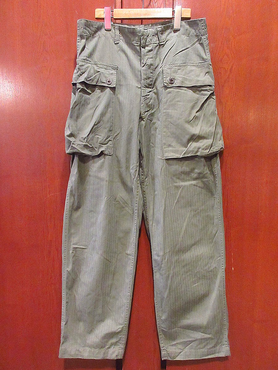 ビンテージ40's○USMC P-44 HBTモンキーパンツ実寸W82cm○240417i7-