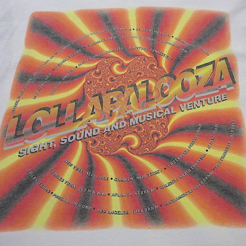 ビンテージ90's○Lollapalooza 1995両面プリントカットオフ