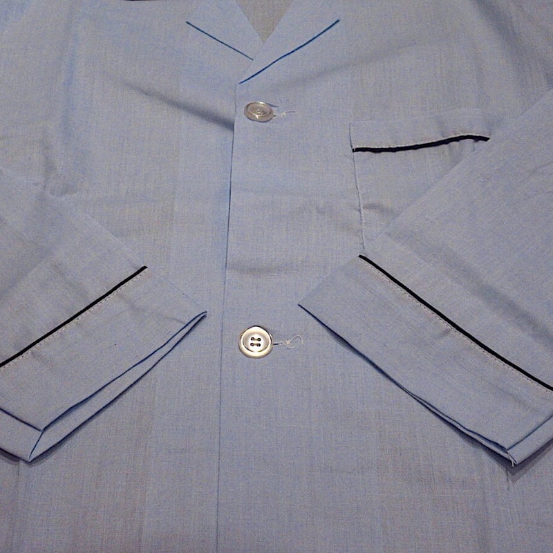 ビンテージ70's○DEADSTOCK McKENZIEパジャマセット水色size A○230