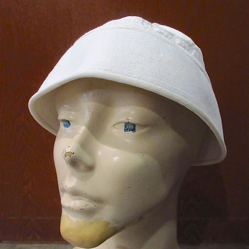 ビンテージ60's70's○U.S.NAVYセーラーハット白○250619z8-m-ht-ot