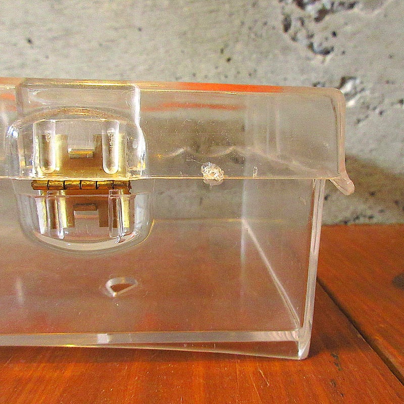 ビンテージ70's○WOLFFレトロプラスチックティッシュケース