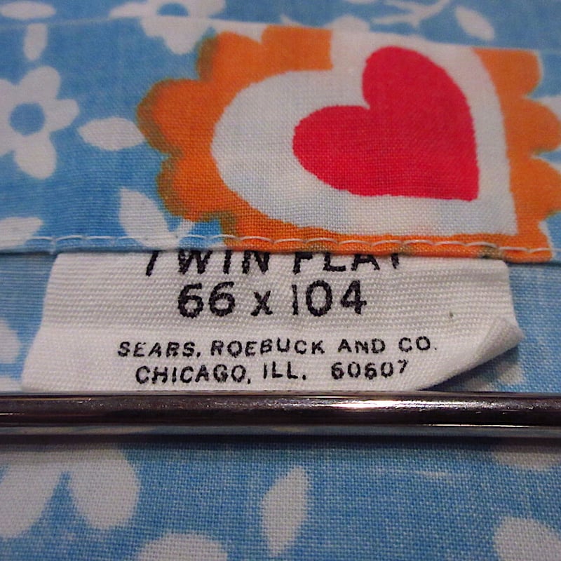 ビンテージ70's○ラガディアン&アンディベッドシーツsize 242cm×171.5