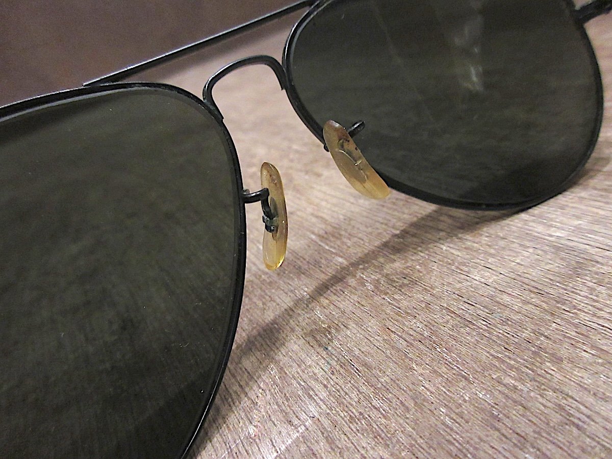 B&L Ray-Ban USA ヴィンテージ サングラス ティアドロップ ビンテージ80's○ケース付きB&L Ray-Banティアドロップサングラス