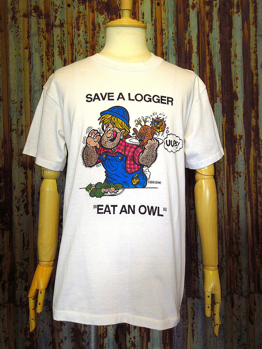 ビンテージ80's90's○DEADSTOCK SAVE A LOGGER ''EAT AN 