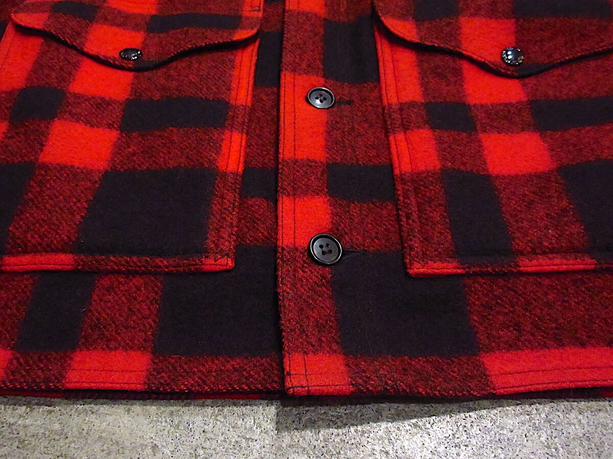 ビンテージ○FILSONバッファローチェックウールシングルマッキーノ
