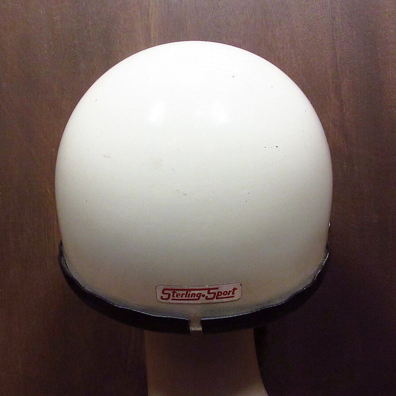 ビンテージ60's○Sterling Sport ハーフヘルメット白 L○210714j6-h