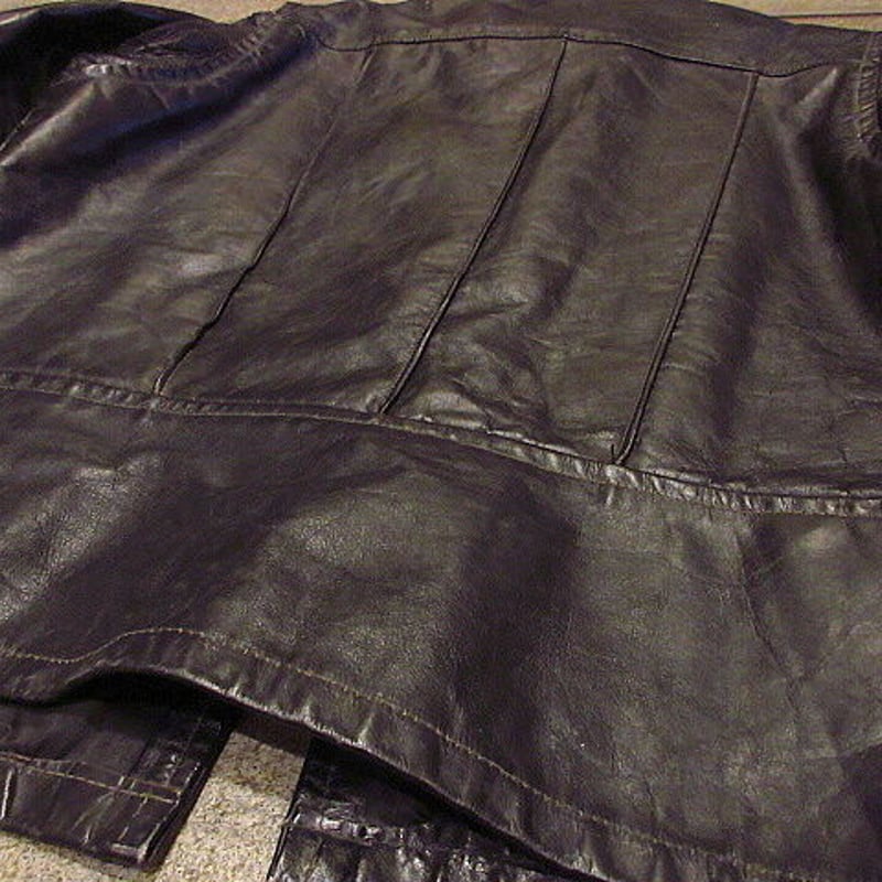 ビンテージ60's○シングルライダースジャケット黒○201221f7-m ビンテージ60's○シングルライダースジャケット黒○201221f7-m
