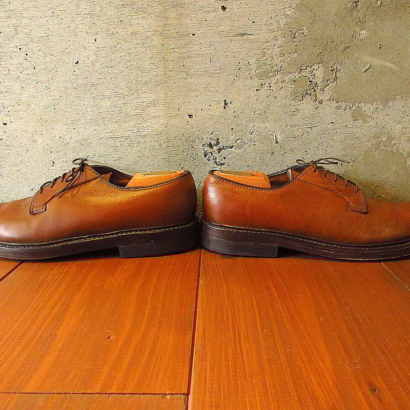 ビンテージ70's○FLORSHEIM IMPERIALプレーントゥシューズ茶size 9 1