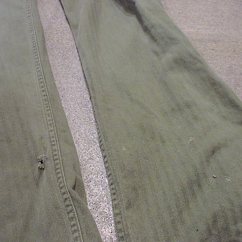 ビンテージ40's○月桂樹ボタン付きコットンHBTオールインワンsize 42