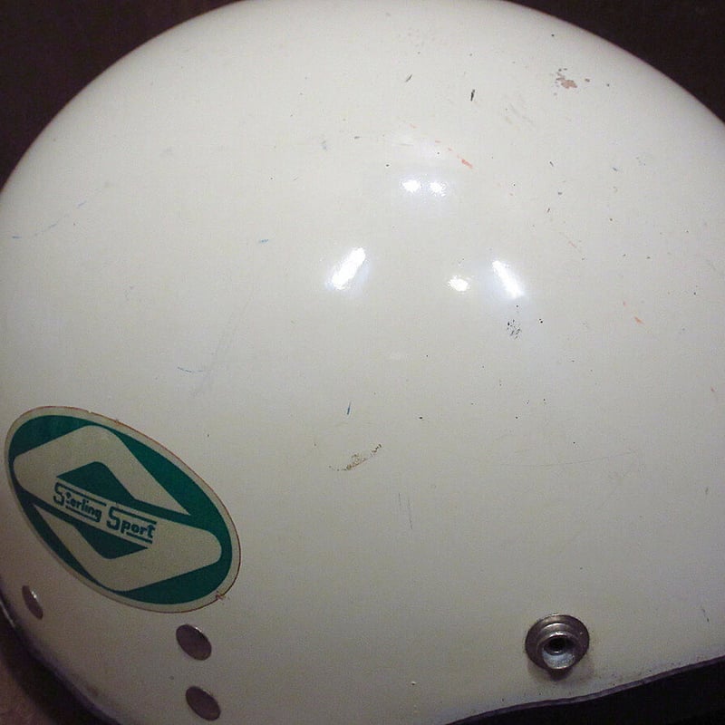 ビンテージ60's○Sterling Sport ハーフヘルメット白 L○210714j6-h