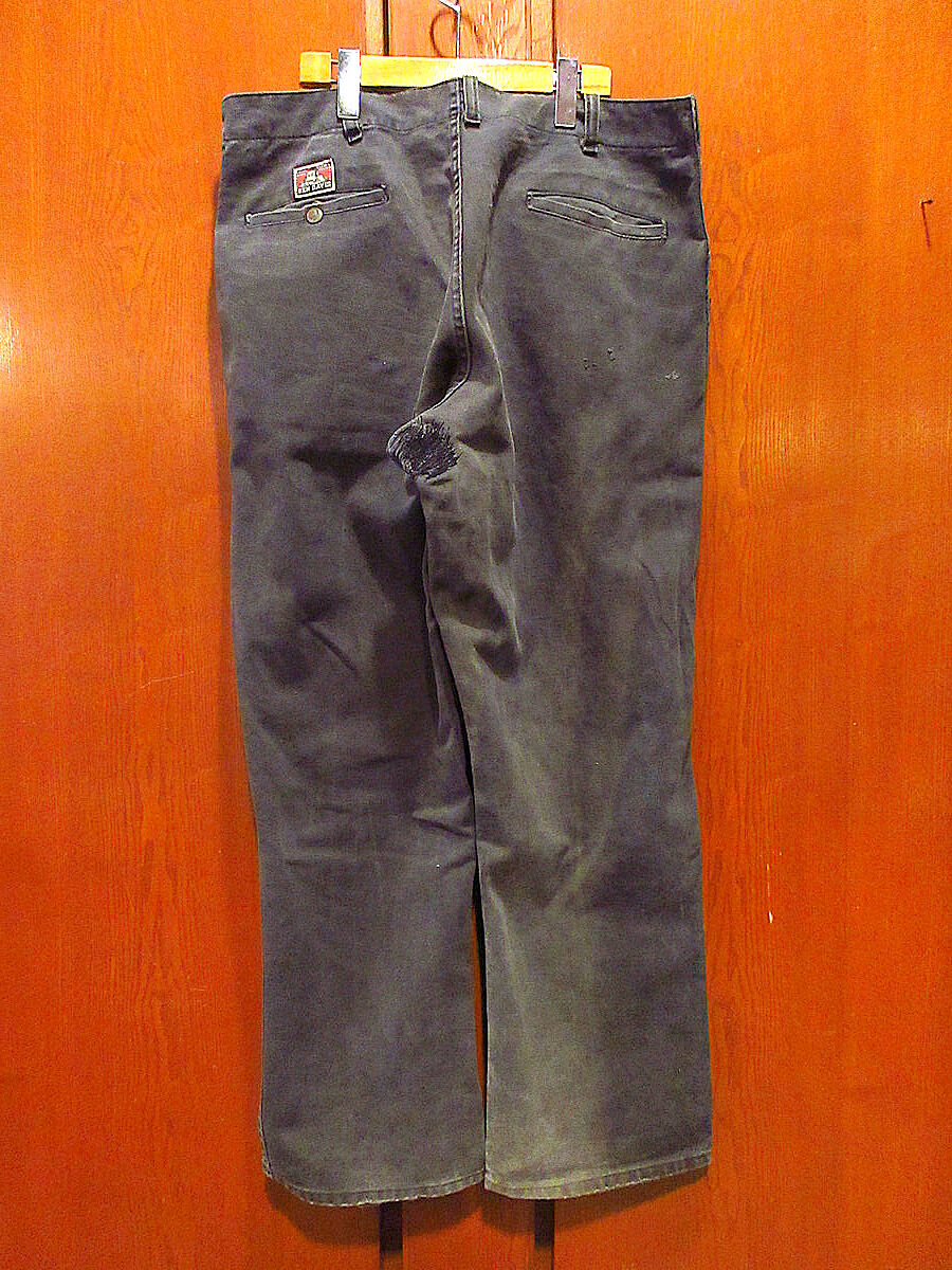 ビンテージ80's○BEN DAVISワークパンツ黒実寸W90cm○230504k8-m-pn