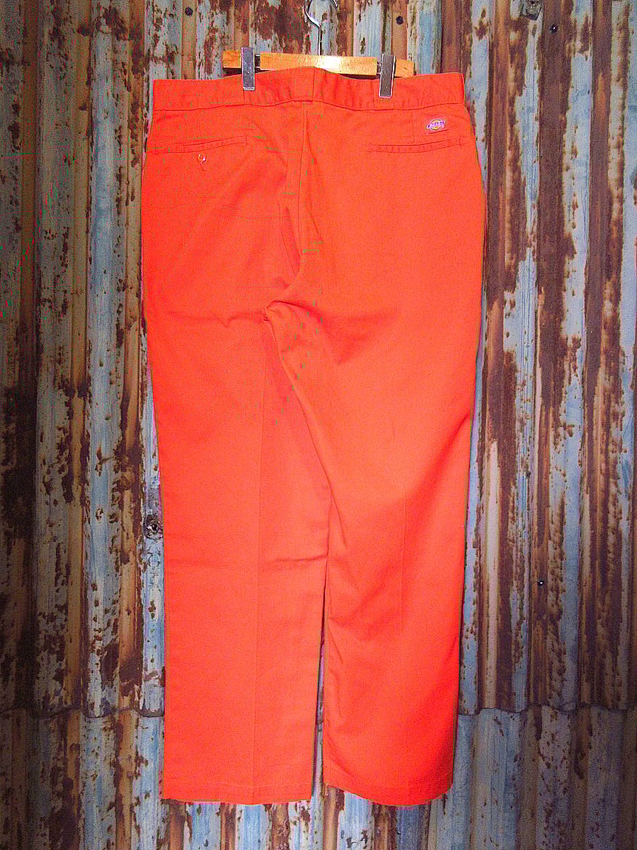 ビンテージ90's00's○Dickies 874ワークパンツオレンジ実寸W96cm