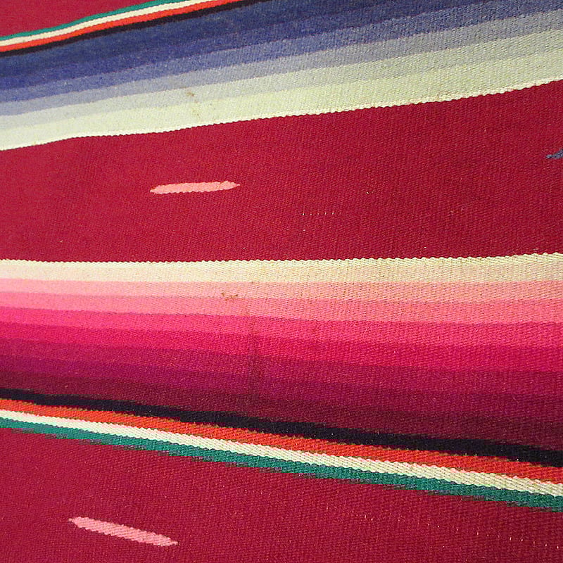 40s'〜50s' メキシカン　ラグ　vintage ビンテージ40's50's○メキシカンラグ 約178cm×約85cm○220209i8