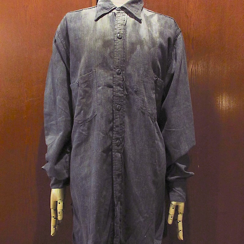 40s BAREKATマチ付シャンブレーシャツ 40s BAREKATマチ付シャンブレーシャツ