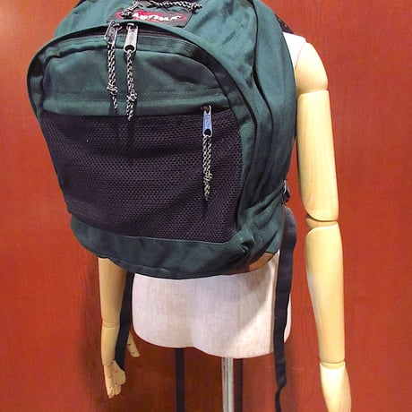 MADE IN U.S.A. EASTPAKボトムレザーバックパック深緑●220911r8-bag-bpリュックサックカバンアウトドアイーストパック